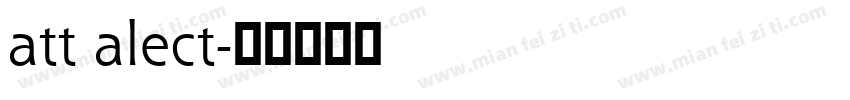 att alect字体转换